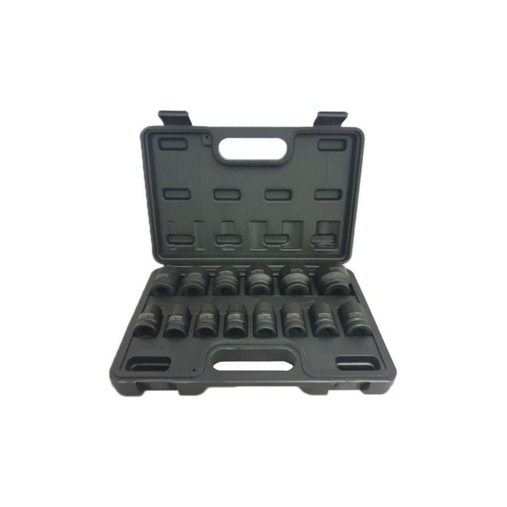 Impact socket set 1/2 connection 10-32 mm