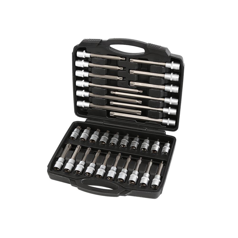 32pc 1/2" Star socket bit set