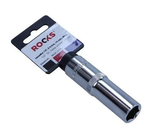 Rooks Socket 1/2", 6-sided, 14 mm, long