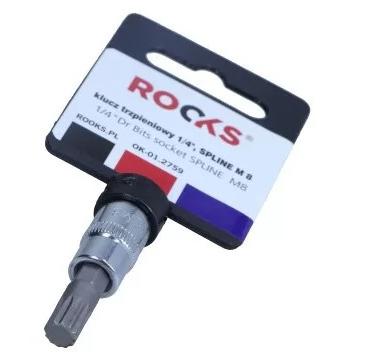 Rooks Bit Socket 1/4" Multi-tooth M8