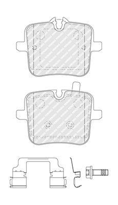 Brake Pad set, Disc Brake FDB5302 Ferodo