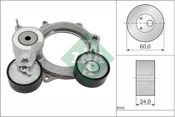 Belt tensioner, Poly V-belt 534071810 Ina