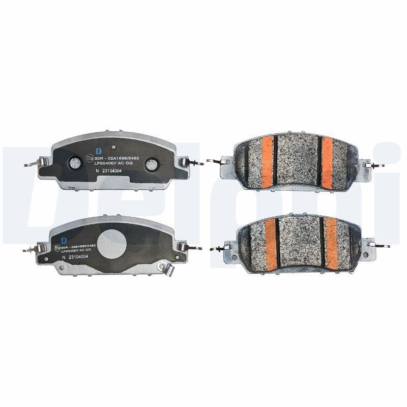 Brake pad set, disc brake