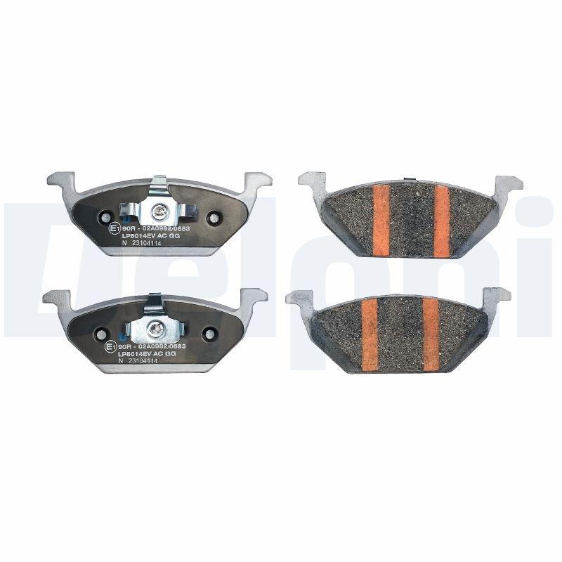 Brake pad set, disc brake