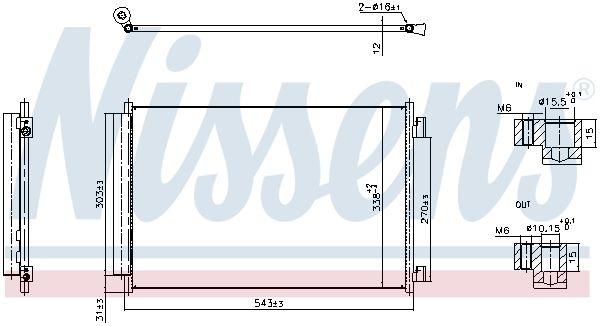 Condenser, Air Conditioning 940969 Nissens