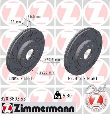 Brake Disc BLACK Z 320.3803.53 Zimmermann