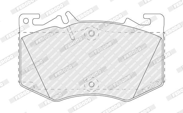 Brake Pad set, Disc Brake FDB5483 Ferodo