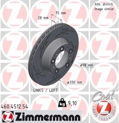 Brake Disc BLACK Z .4512.54 Zimmermann