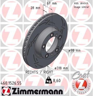 Brake Disc BLACK Z .1526.55 Zimmermann