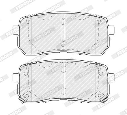 Brake Pad set, Disc Brake FDB5484 Ferodo