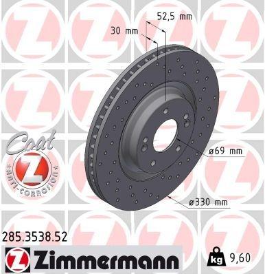 Brake Disc SPORT BRAKE DISC Z 285.3538.52 Zimmermann