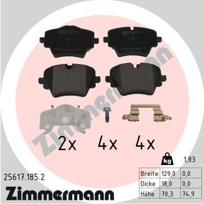 Brake pad set, disc brake