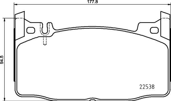 Brake pad set, disc brake P 50 143 Brembo