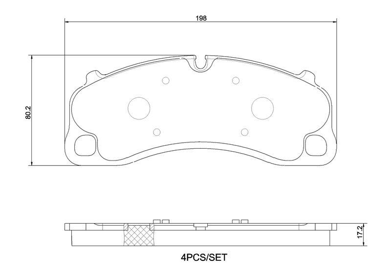 Brake Pad set, Disc Brake P 65 048 Brembo