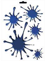 Stickersheet (5-pieces) - dark blue - 25x17,5cm