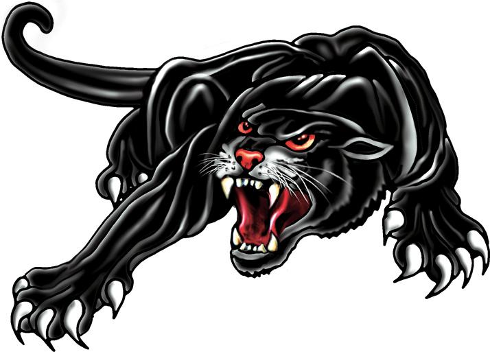 Sticker Panther - black - 18x12cm