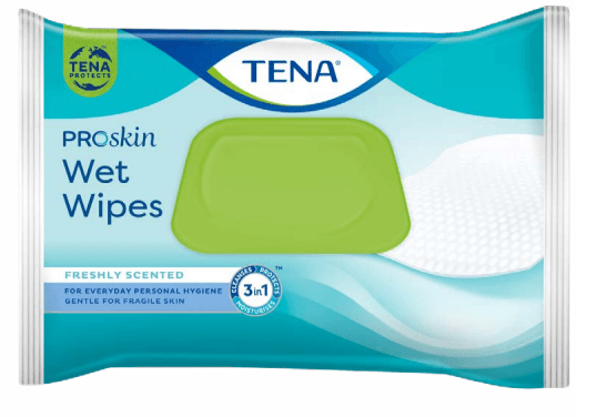 TENA ECO Plastic Free Wet Wipe - Pack 48