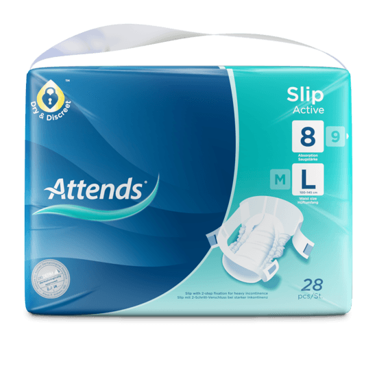 Attends Slip Active 8 - Large - 28 Pack