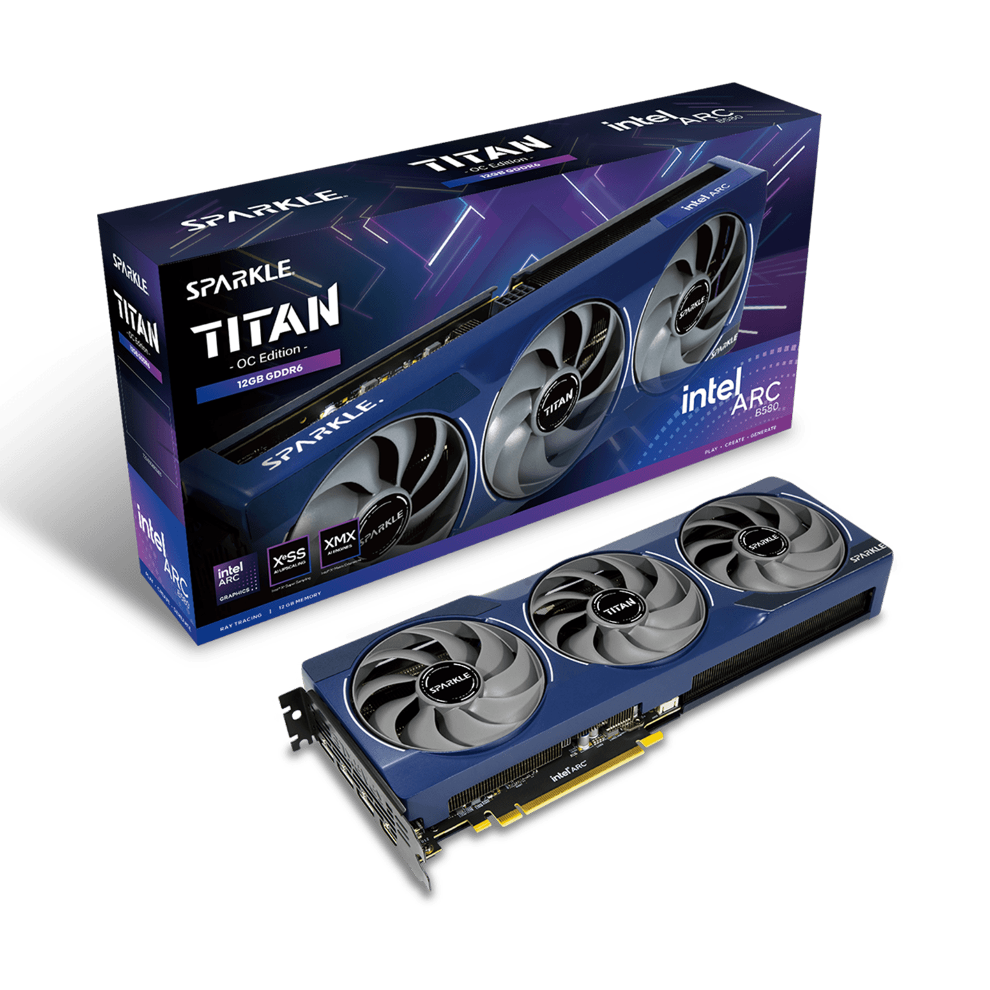 Sparkle Intel Arc B580 TITAN OC 12GB GDDR6 Graphics Card - SB580T-12GOC