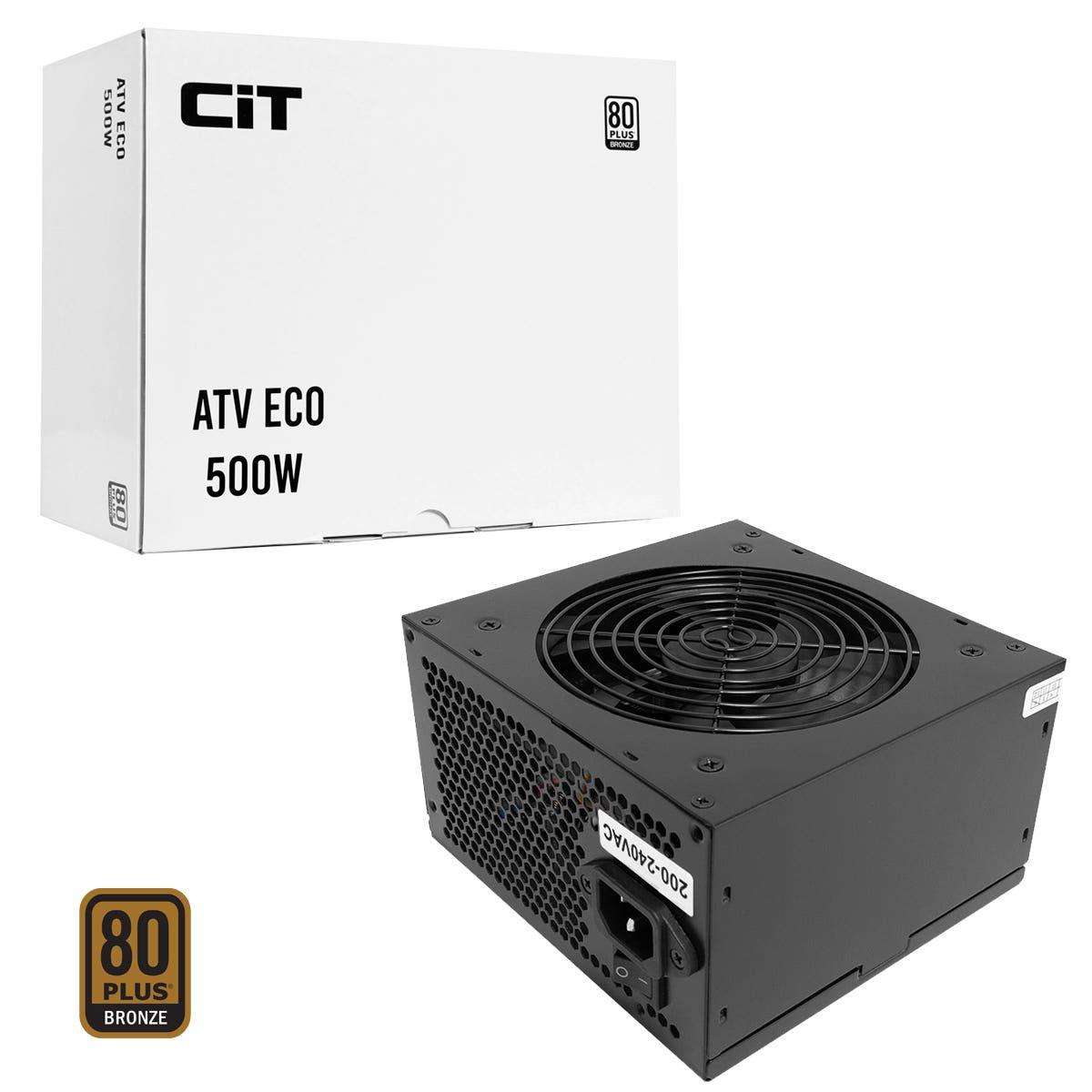 CiT 500W ATV Eco 80+ Bronze Non-Modular 500W PSU