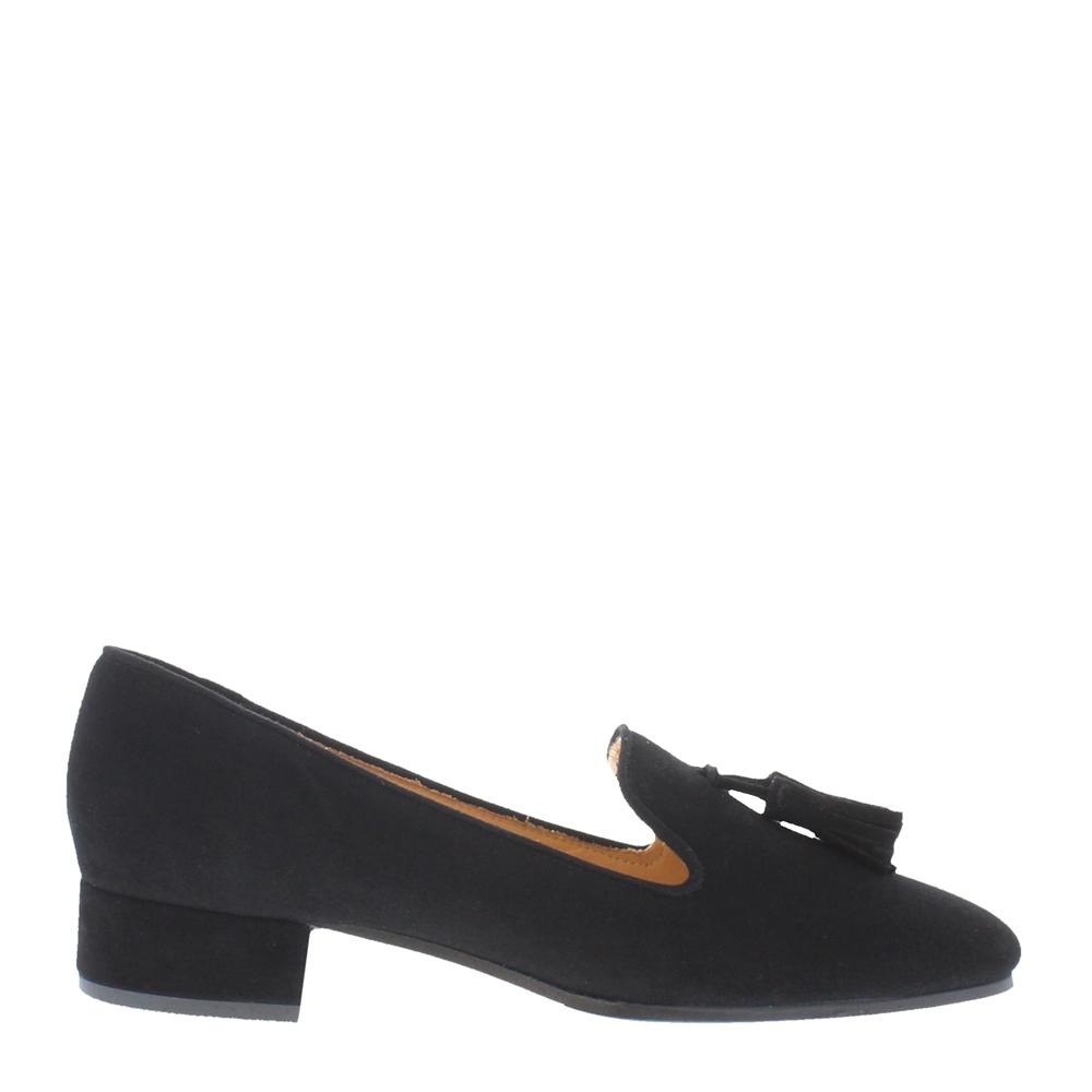 Carl Scarpa Fiadh Black Suede Loafers