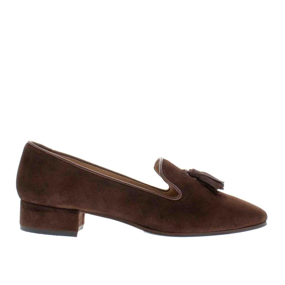 Carl Scarpa Fiadh Brown Suede Loafers