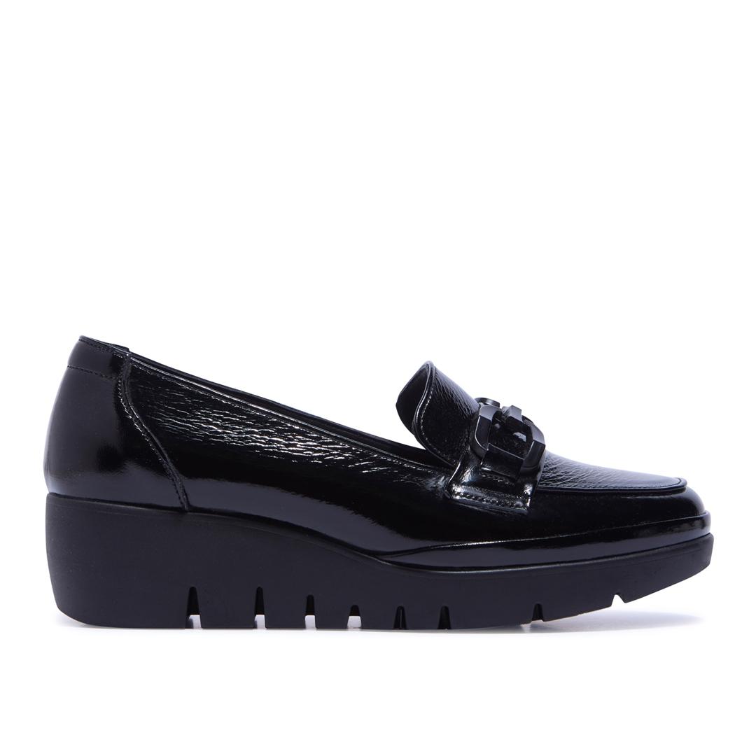 Carl Scarpa Forza Black Patent Leather Loafers