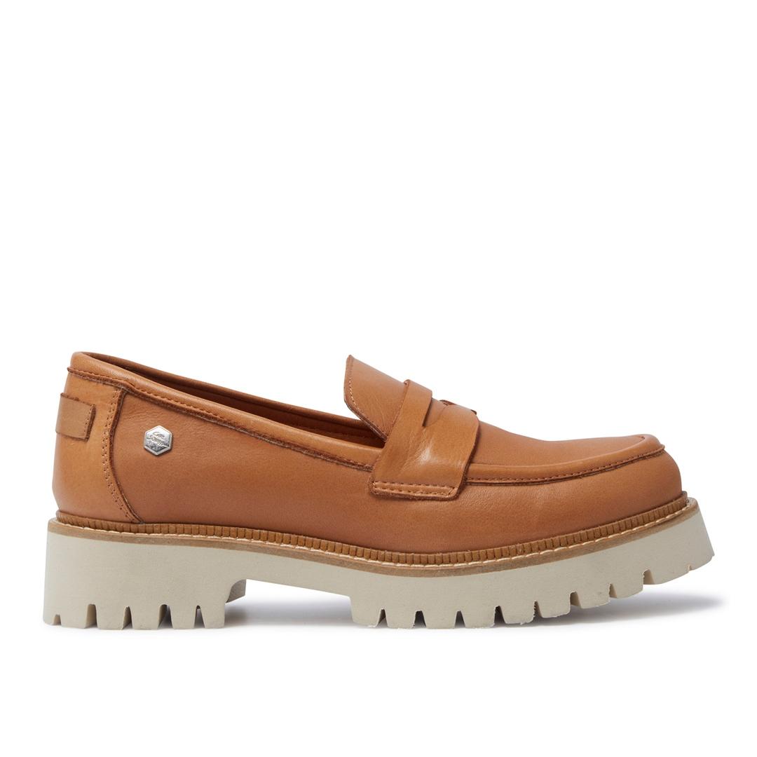 Carl Scarpa Rolita Tan Leather Loafers