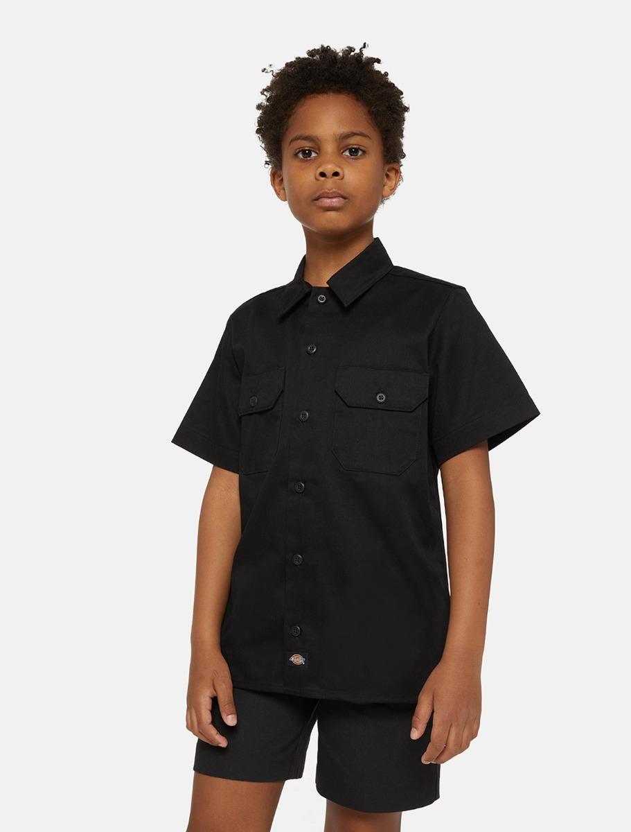 Dickies Kids' Shirt Unisex Black Size XL