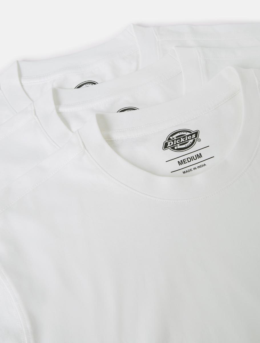 Dickies Three-Pack T-Shirts Man White Size XS