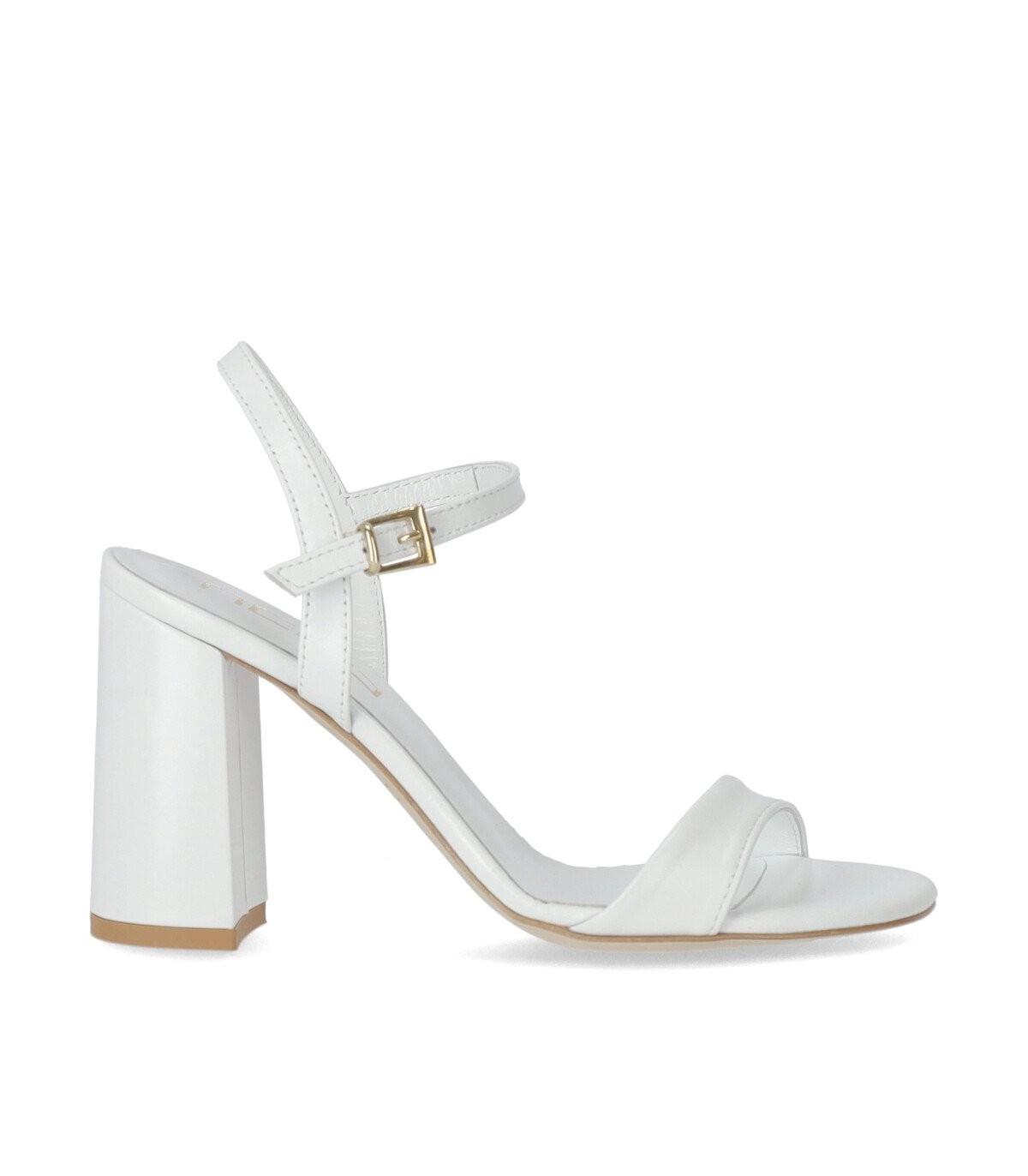 NCUB WHITE HEELED SANDAL