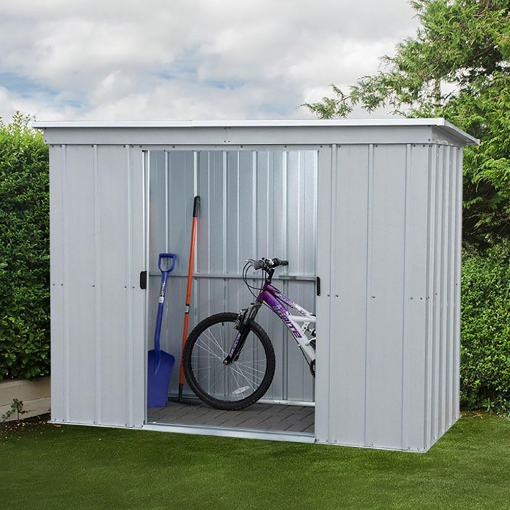 Store All Pent Metal Shed with Floor Support Kit 10 x 4