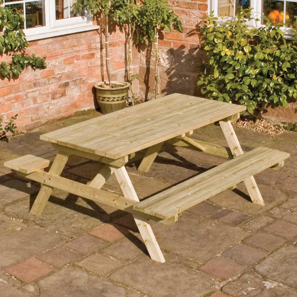 Picnic Table and Bench Set