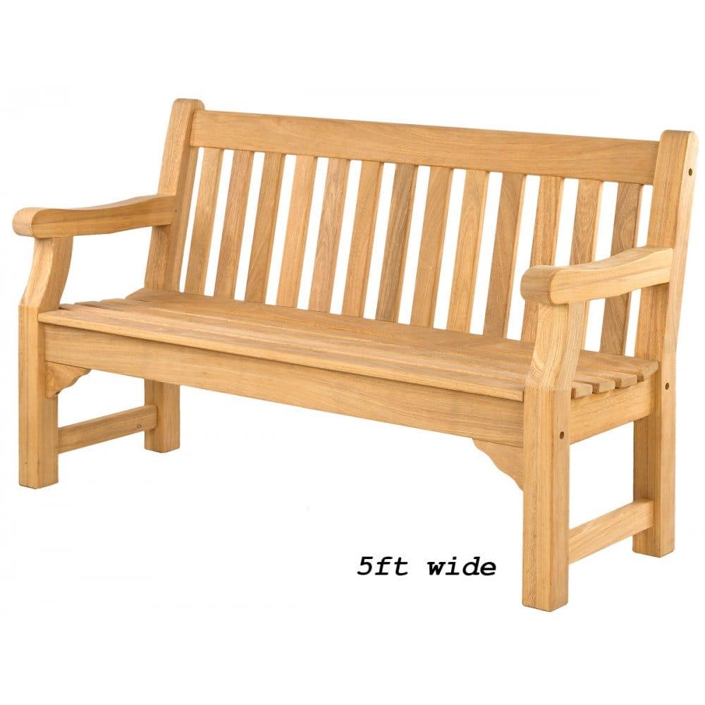 Alexander Rose Roble Royal Park Bench - 3 widths available