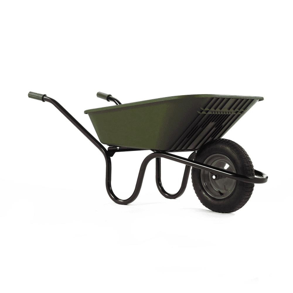 Haemmerlin Vibrante Go 90LTR Pneumatic Wheelbarrow Green