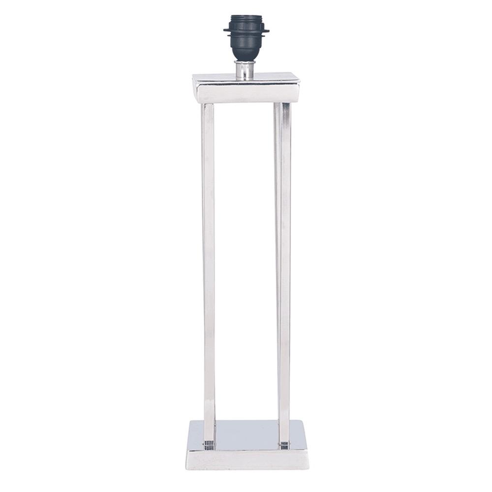 Nickel 4 Post Table Lamp