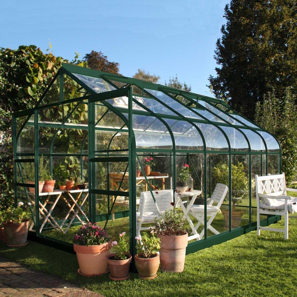 Supreme 8ft x 12ft Greenhouse (Green)