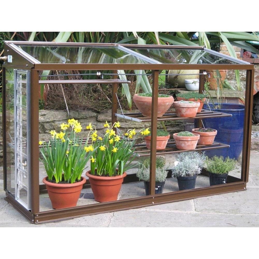 Harlow Mini Lean To Greenhouse 5ft Aluminium