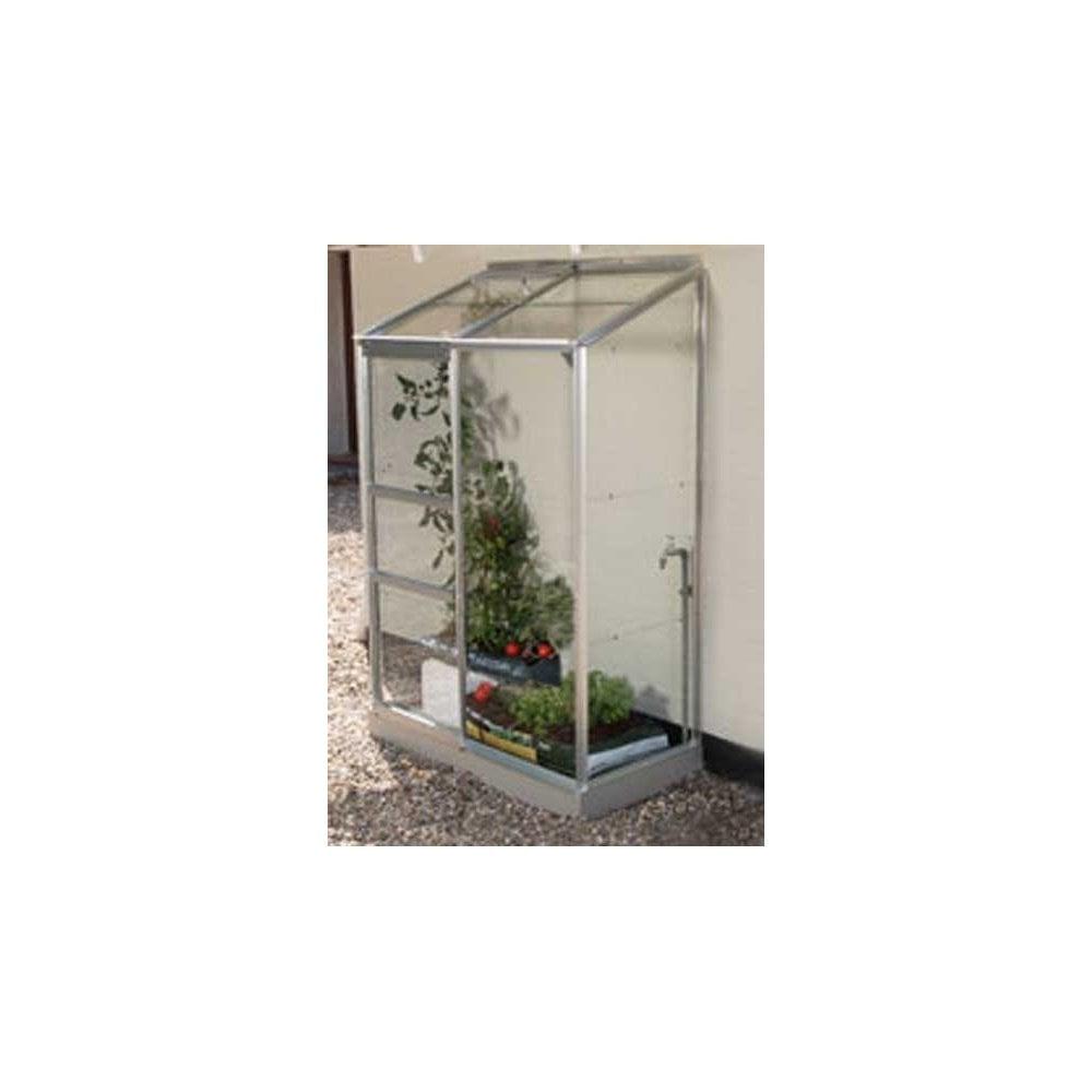 IDA 900 Wall Garden 4 x 2 Greenhouse - Silver