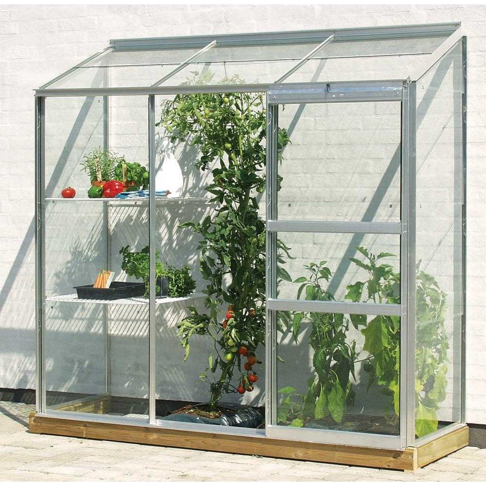 IDA 1300 Wall Garden 6 X 2 Greenhouse - Silver