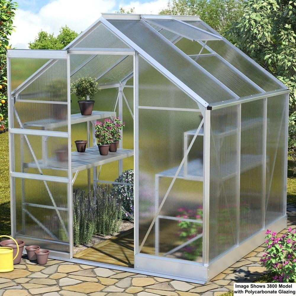 Apollo 3800 6 x 6 Greenhouse - Silver