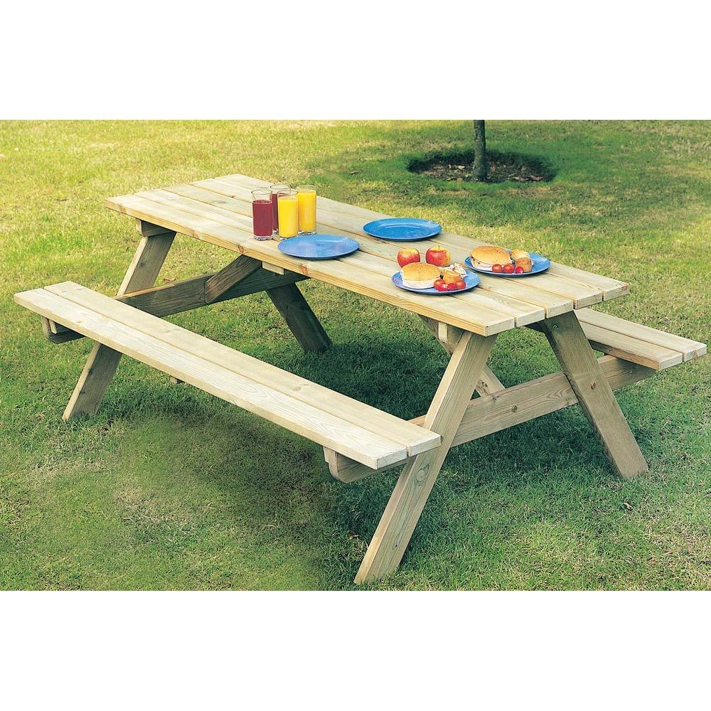 Pine Woburn Picnic Table - 2 widths available