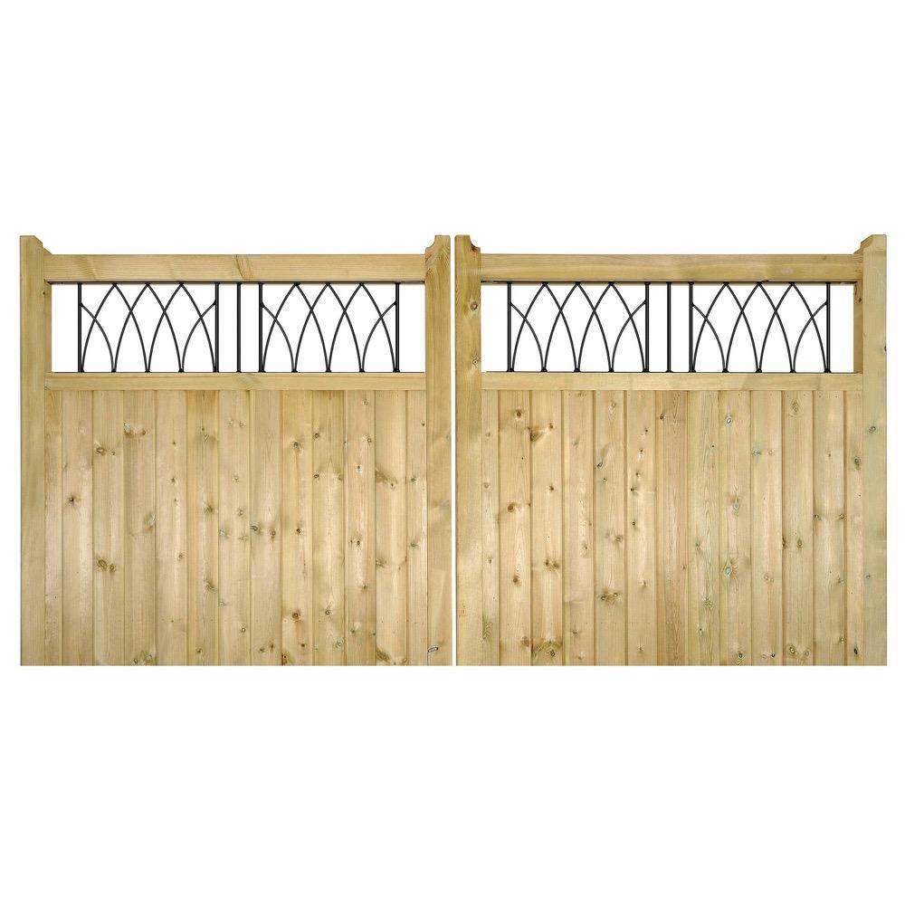 Windsor Double Driveway Garden Gate