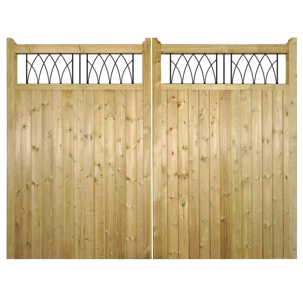 Burbage Iron Craft Windsor Tall Double Driveway Garden Gate