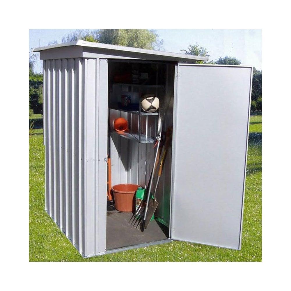 Store All Pent Metal Shed with Floor Support Kit 5 x 4