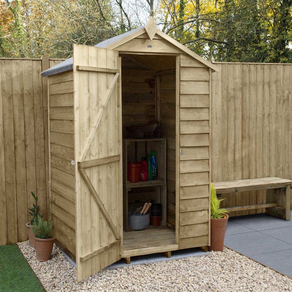 Overlap Pressure Treated 4 x 3 Apex Shed No Windows