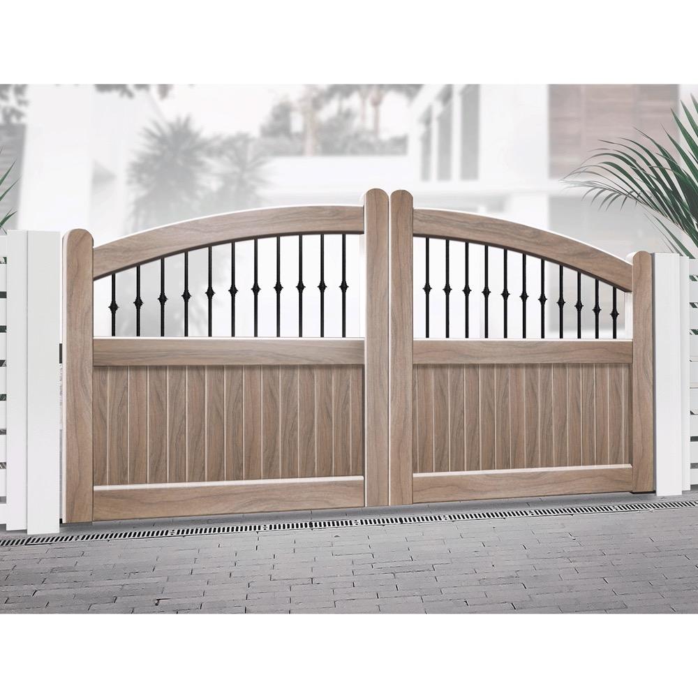 Dorchester Driveway Gate - Wood Effect