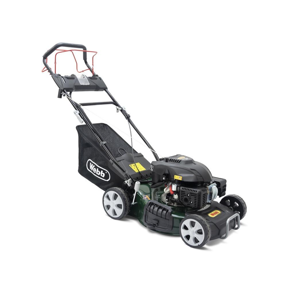 Classic Self Propelled Electric Start Petrol Rotary Lawn Mower 46cm