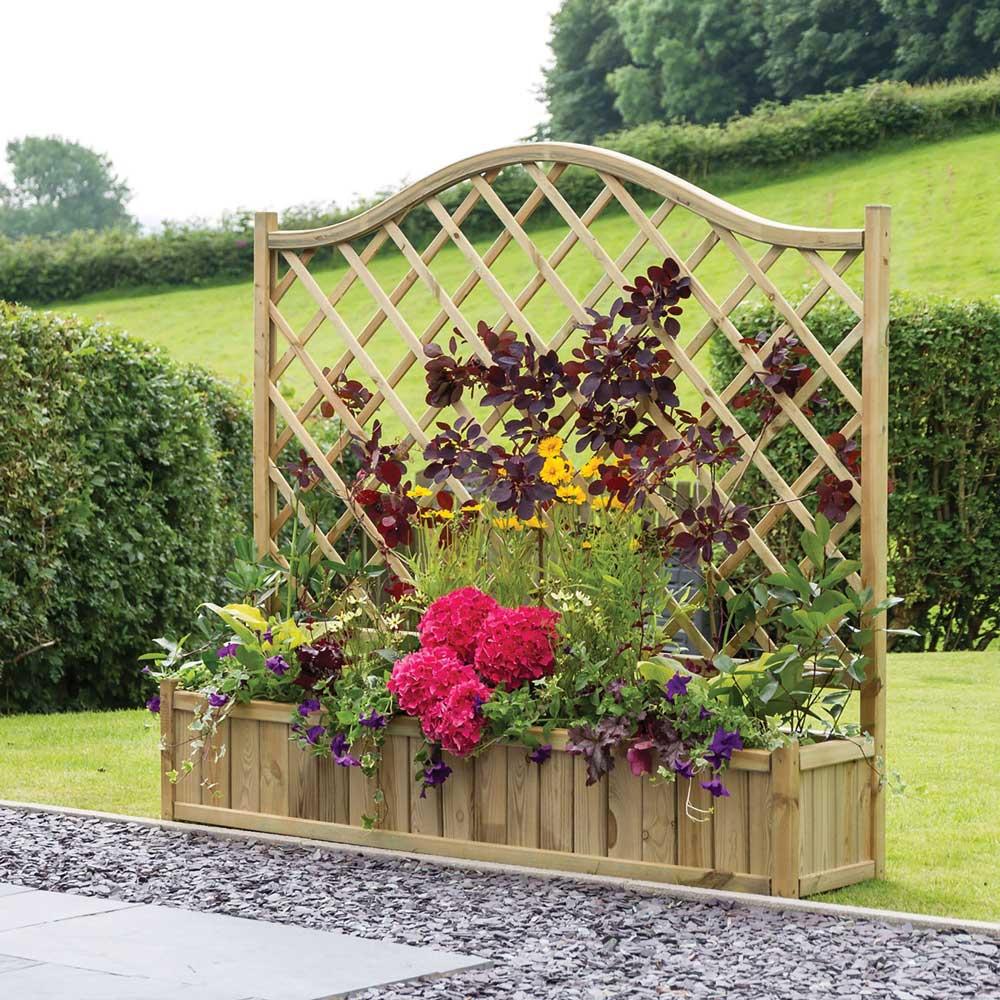 York Planter Trough with Trellis