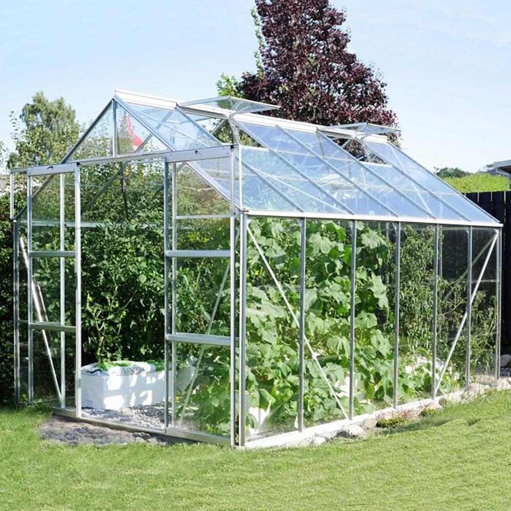 Jupiter 9900 8 x 12 Greenhouse - Silver